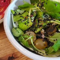 Chicory + watercress salad at Bubala - Spitalfields in East London