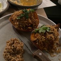 Stuffed onions  at Bubala - Spitalfields in East London