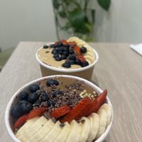 Two delicious açai bowls 👌  at Jumi's Cafe in South Yarra