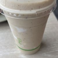 Vanilla lemon slice smoothie. Filling and tasty   at Jumi's Cafe in South Yarra