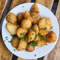 Side roasted potatoes at Groundstate Coffee in Dublin