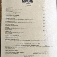 Menu as of April 2026 at Groundstate Coffee in Dublin