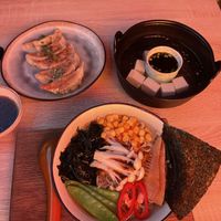 Ramen, tofu, gyoza  at Izumi in Moscow