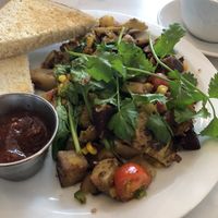 High Line (potato hash with veg)  at Moose Coffee in Leeds