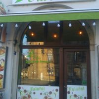 Outside at Olive in Leipzig