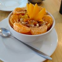 Fruit salad at Ganimedes in Piura