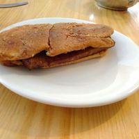 "Meat" sandwich at Ganimedes in Piura