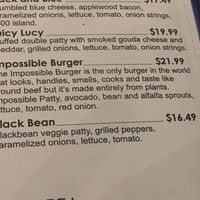 Impossible burger price went up at WTF Burger Bar in Cabo San Lucas