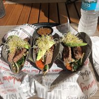 Impossible tacos at WTF Burger Bar in Cabo San Lucas