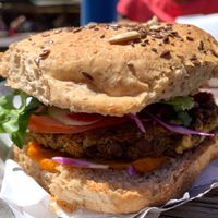 Vegan burger at Ayun in San Carlos De Bariloche