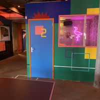 One of the karaoke booths at Barkade in Den Bosch