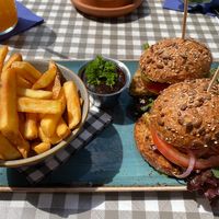 Vegan falafel burger.  at Platzhirsch in Pirna