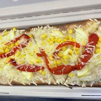 Vegan flatbread - clearly labeled on menu  at MIA - Estefan Kitchen - N Terminal in Miami