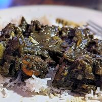 Palak - Rich, deep flavored curry with onions, garlic and spices simmered in a fresh spinach puree at Tikka Bar in Key West