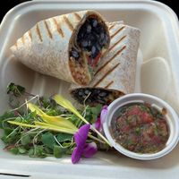 Grilled Vegan Burrito at Beach Street Kitchen in Yachats