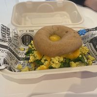 Bagel sandwich  at Birch Cafe in Highland Heights