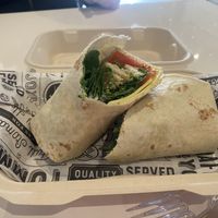 Pesto chicken burrito  at Birch Cafe in Highland Heights
