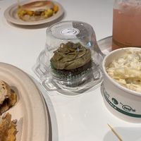 Matcha Birthday Cupcake! Happy 40th!  at Birch Cafe in Highland Heights