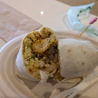 Ian's firestarter breakfast burrito at Birch Cafe in Highland Heights