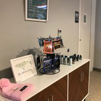 shelf of accessories in mini store in the back at Birch Cafe in Highland Heights