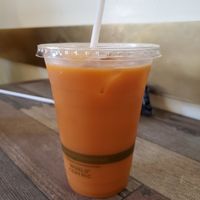 Thai iced tea at Loving Hut in Redlands