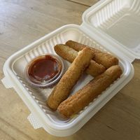 Cheese sticks 🔥  at Loving Hut in Redlands