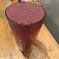 Vegan very Berry smoothie at Driftwood Cafe in Ocean Grove