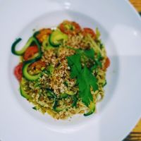 Zucchini linguini at Driftwood Cafe in Ocean Grove
