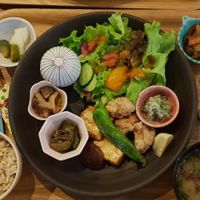 Vegan set menu dinner 2100 yen at Chant in Ito