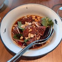 Fried tempeh at Farang in Helsinki