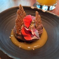 Chocolate and passion fruit dessert at Farang in Helsinki