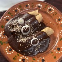 Flautas de mole  at Lolita in San Miguel De Allende