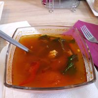 Tom Yum soup at Thai Zone in Belgrade