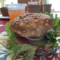 Classic Burger - add avocado  at Life - The Vegan Drive Thru in Cape Coral
