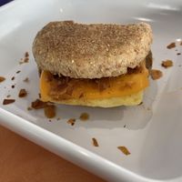 Coconut bacon breakfast sandwich  at Life - The Vegan Drive Thru in Cape Coral