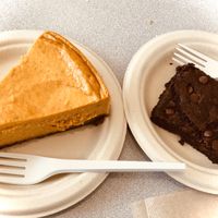 Cheesecake and Brownie at Life - The Vegan Drive Thru in Cape Coral