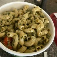 Pesto pasta at Life - The Vegan Drive Thru in Cape Coral
