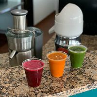 Some fresh juices at Life - The Vegan Drive Thru in Cape Coral
