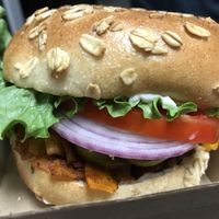 Bacon cheeseburger 🍔  at Life - The Vegan Drive Thru in Cape Coral