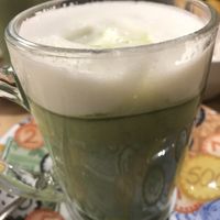 Matcha soya latte  at Bagels & Beans - Catharijne Esplanade  in Utrecht