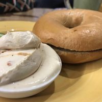 Vegan cream cheese  at Bagels & Beans - Catharijne Esplanade  in Utrecht