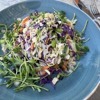 Delicious zucchini zoodle  salad  at Farm and Craft in Scottsdale