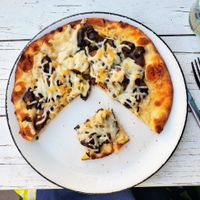 Mushroom Flatbread at Farm and Craft in Scottsdale