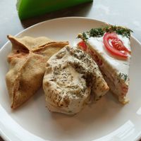 Kutab, pita and slana torta at Paradise Food in Podgorica