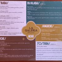 Food menu - 18 marzo 2025  at La Galería Slow Food in Heredia