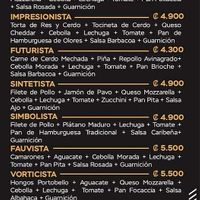 The Vorticista & Surrealista can be made vegan without cheese at La Galería Slow Food in Heredia