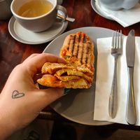 Bbq chik'n panini at Thingy-ma-jigs in Guisborough