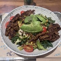 Avocado & Quinoa + impossible chorizo  at Mendocino Farms in San Jose