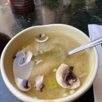 Miso soup at Liquid Ginger in Gainesville