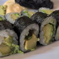 Avocado roll at Liquid Ginger in Gainesville
